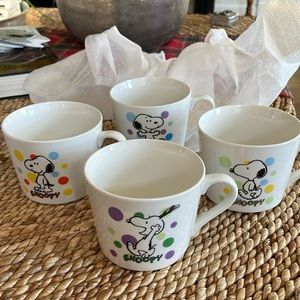 Peanuts Snoopy Mug Set of 4 from Japan